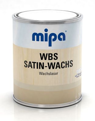 Mipa WBS Satin-Wachs, matt/750 ml, Wachslasur, wasserbasierend, hochwertig