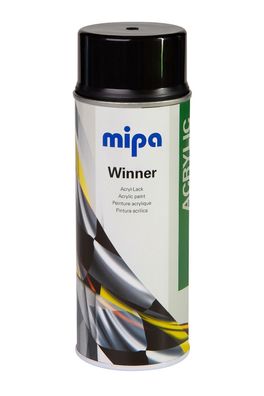 Mipa Winner Acryl-Lack Spraydose schwarz glanz Autolack (400ml)