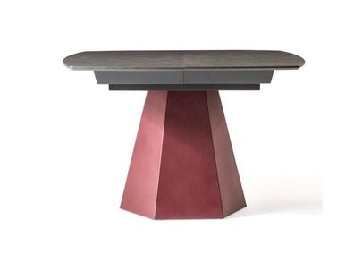 Esszimmertisch Ausziehbarer Küchentisch Design Luxus Holz Grau Tisch