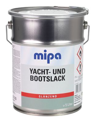 Mipa Yacht- und Bootslack transparent / glänzend 5 Liter Holz Klarlack