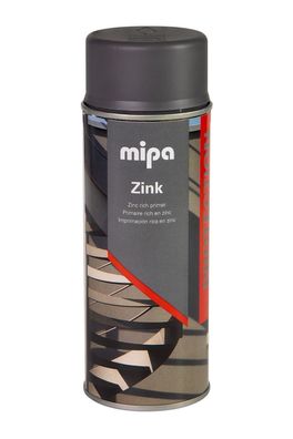 Mipa Zink Spray grau Korrosionsschutz 400 ml,1K-Zinkstaubfarbe, Stahluntergrénde