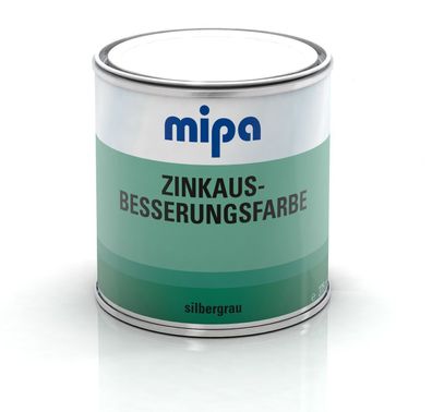 Mipa Zinkausbesserungsfarbe, glänzend/ 375 ml, silbergrau, Spezialfarbe, wasserfest