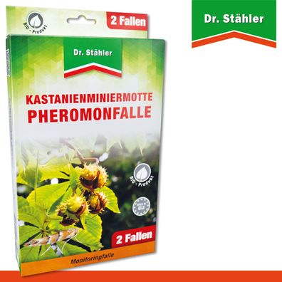 Dr. Stähler 1 Pack à 2 Fallen Kastanienminiermotte Pheromonfalle Monitoringfalle