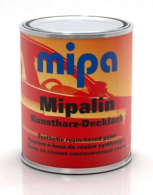 Mipalin Kunstharz Decklack RAL 5004 Schwarzblau 1 Liter Autolack Lack