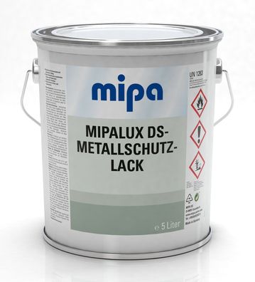 Mipalux DS-Metallschutzlack DB 703 /5 Liter, Lack, Eisen, Stahl, Zink, Alu + Hart-PVC