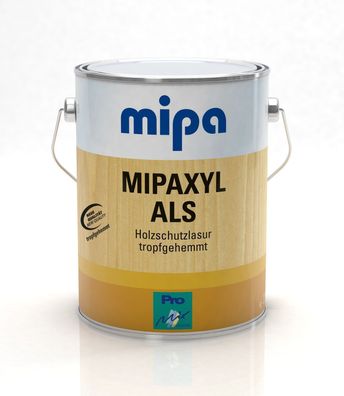 Mipaxyl ALS - Holzschutzlasur, seidenglänzend/2,5L, 1025 EICHE HELL, atmungsaktiv