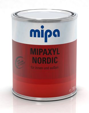 Mipaxyl Nordic, seidenglänzend/750 ml, Schwedenrot, lasur, offenporig, biozidfrei