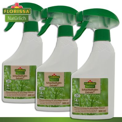 Florissa 3 x 300 ml Schachtelhalm-Extrakt AF Bio Pflanzenstärkung Regeneration