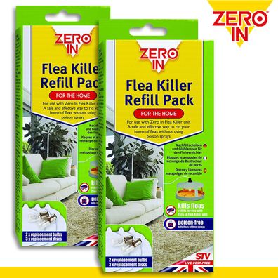 Zero In 2 Pack Flea Killer Refill Pack Nachfüllpackung Flohbekämpfungsmittel