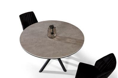 Esszimmertisch Rund Esstisch Ausziehbar Küchentisch Holz Grau Tische
