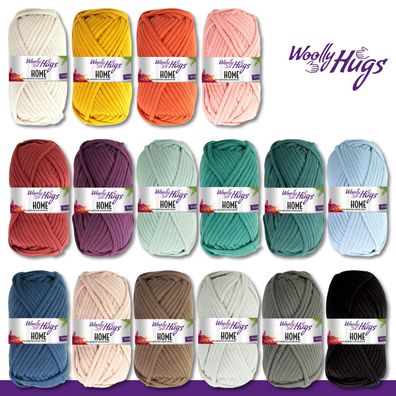 Woolly Hugs 3x 100g Home Textilgarn Baumwolle Korb Untersetzer Muschel 16 Farben