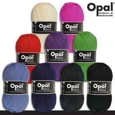Opal 150 g Uni 6-fach Sockenwolle Strümpfe Stricken Einfarbig 9 Farben