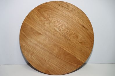 Massive Eichenholz runde Tischplatte 4cm