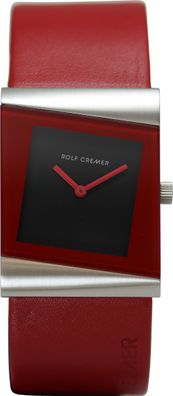 Rolf Cremer Quarz Edelstahl Armbanduhr 500002 Style Lederband