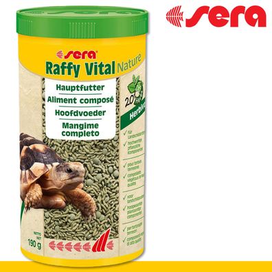 sera 1000 ml (190 g) Raffy Vital Nature Hauptfutter natürliches Reptilienfutter