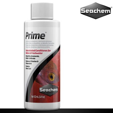 Seachem 100 ml Prime Wasseraufbereiter Chlor Chloramin Ammoniak Nitrit Nitrat
