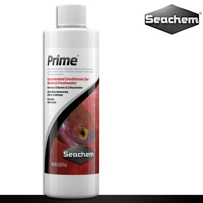 Seachem 250 ml Prime Wasseraufbereiter Chlor Chloramin Ammoniak Nitrit Nitrat