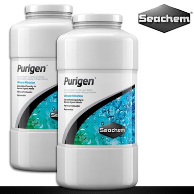 Seachem 2 x 1 l Purigen Adsorptionsmittel für kristallklares Wasser im Aquarium