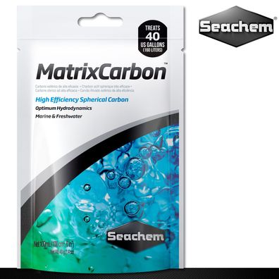 Seachem 100 ml MatrixCarbon Aktivkohle Hohe Entfernungskapazität Filter