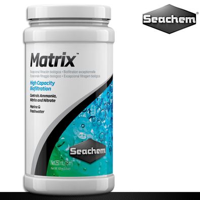 Seachem 250 ml Matrix Bio-Filter Ammoniak Nitrit Nitrat 700 m²/ l Oberfläche