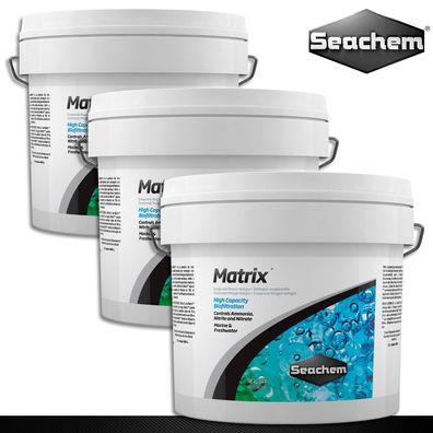 Seachem 3 x 4 l Matrix Bio-Filter Ammoniak Nitrit Nitrat 700 m²/ l Oberfläche