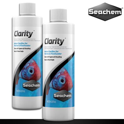 Seachem 2 x 250 ml Clarity Wasseraufbereiter Wasseraufklärer Klares Wasser