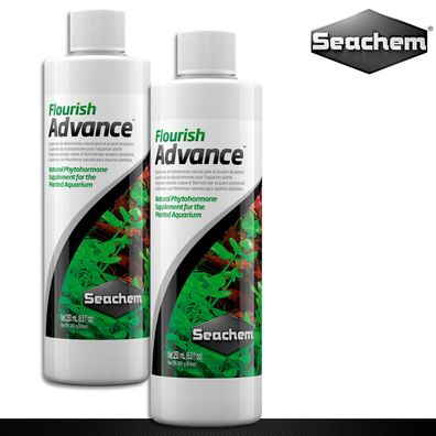 Seachem 2 x 250 ml Flourish Advance Phytohormonzusatz für Aquariumpflanzen