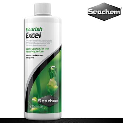 Seachem 500ml Flourish Excel Bioverfügbarer organischer Kohlenstoff statt CO2