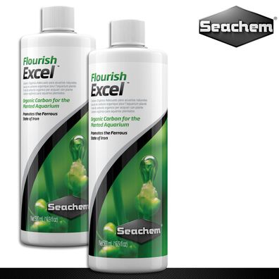 Seachem 2x 500ml Flourish Excel Bioverfügbarer organischer Kohlenstoff statt CO2