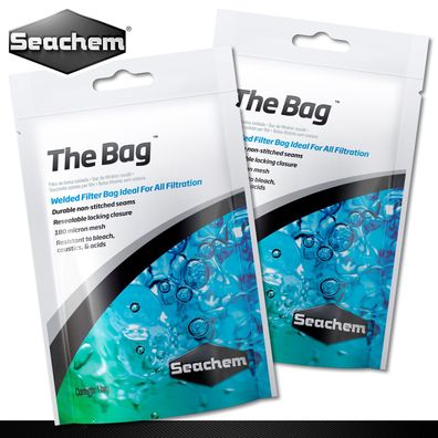 Seachem 2 Stück The Bag Filterbeutel für Filtermedien 180 Mikron Maschenweite
