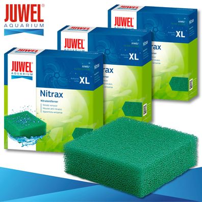 Juwel 3 x Nitrax Nitratentferner XL Aquarium Filtermedien Schwamm Watte Flies