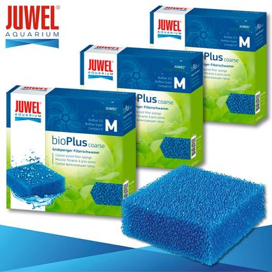 Juwel 3 x bioPlus coarse Grobporiger Filterschwamm M Aquarium Filtermedien