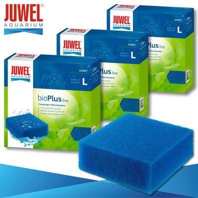 Juwel 3 x bioPlus fine Feinporiger Filterschwamm L Aquarium Filtermedien Schwamm