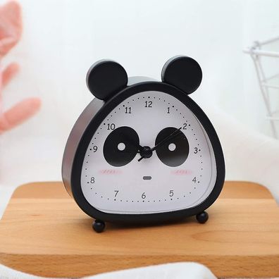 Analoger Kinderwecker in Panda-Mini-Design: Lauter Alarm ohne Ticken