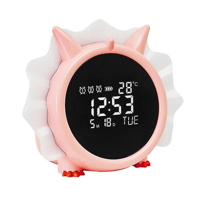 LED-Uhr in Dinosaurier-Form - Multifunktionswecker, leuchtender Wecker