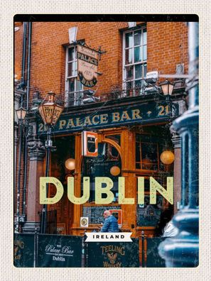 Top-Schild mit Kordel, versch. Größen, DUBLIN, Irland, PUB, Hauptstadt, neu & ovp -6-