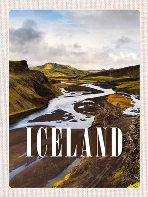 Top-Schild mit Kordel, versch. Größen, Island, Inselstaat, Geysire, neu & ovp -3-