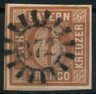BAYERN Mühlradstempel AUF Nr 4II gMR 372 ZENTR- X6D3F3A