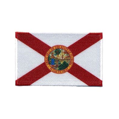 30 x 20 mm Florida Amerika US Bundesstaat Patch Aufnäher Aufbügler 104 Mini
