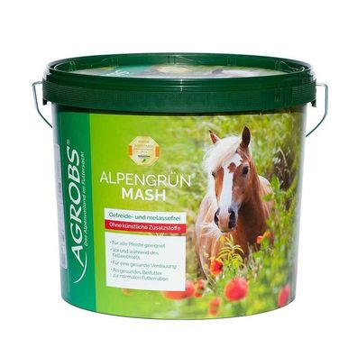 Agrobs Alpengrün Mash 5kg getreidefreies Mash für Pferde