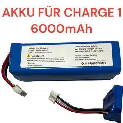 HX Akku für MusikBox JBL Charge / Charge 1 AEC982999-2P 6000mA 3,7V Neu