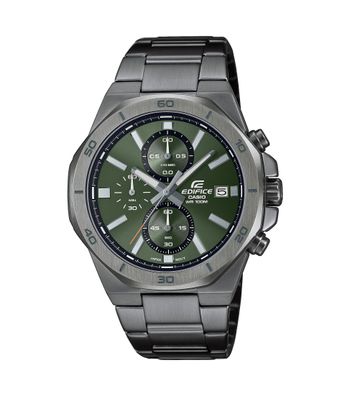 Casio Edifice Herrenarmbanduhr EFV-640DC-3AVUEF Chronograph, Edelstahl