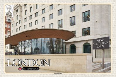 Top-Schild mit Kordel, versch. Größen, LONDON, Scotland Yard, England, neu & ovp