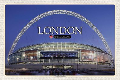 Top-Schild mit Kordel, versch. Größen, LONDON, Wembley Stadion, England, neu & ovp