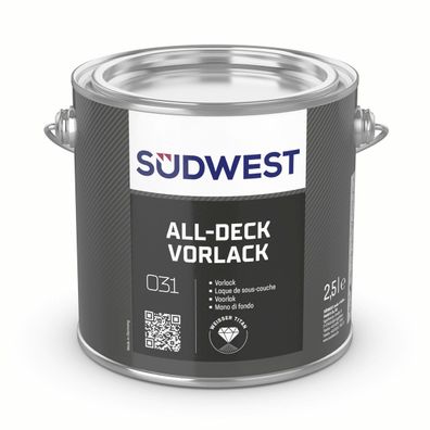 Südwest All-Deck Vorlack 2,5 Liter 9100 Weiß