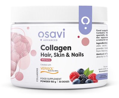 Collagen Peptides - Hair, Skin & Nails (Wild Berry) - 150g