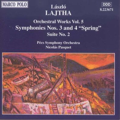 Laszlo Lajtha (1892-1963): Symphonien Nr.3 & 4 - Marco Polo 0730099367127 - (CD / Ti