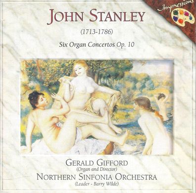 CD: John Stanley: Six Organ Concertos Op.10 Impogram 95037