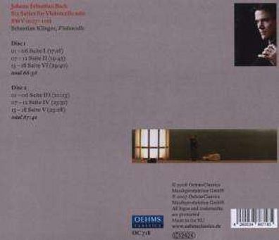 Johann Sebastian Bach (1685-1750): Cellosuiten BWV 1007-1012 - Oehms - (CD / Titel: