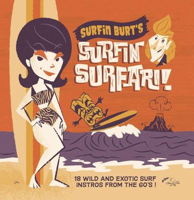 Various Artists: Surfin Burts Surfin Surfari! (Limited Edition) (Orange Vinyl)